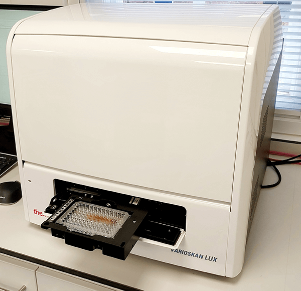 Thermo Scientific Varioskan LUX multimode microplate reader with an open plate drawer