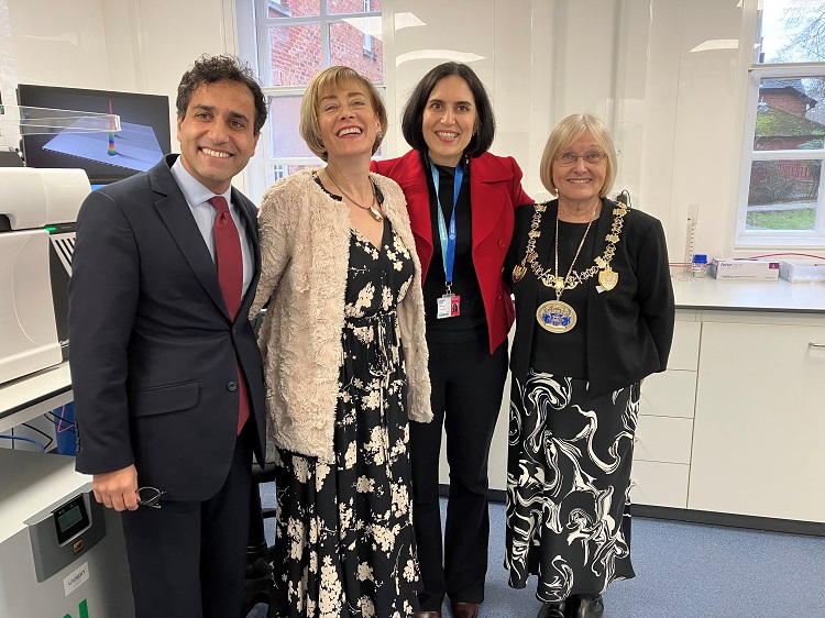 Rehman Chishti, Jane Harrington, Nazanin Zand, Jan Aldous posing for a photo